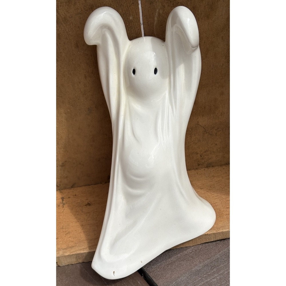 Rare Vintage Dancing Ghost Statue Decor Halloween Collectible 10.5" 1981